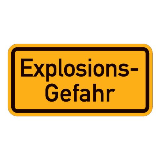 Bild von Warnschild Explosionsgefahr