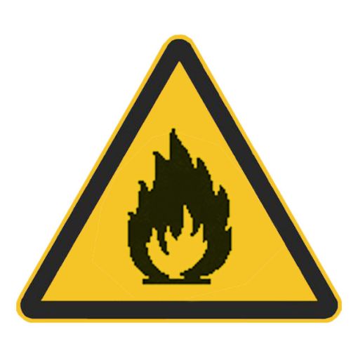 Bild von Warnzeichen Warnung vor feuergefährlichen Stoffen