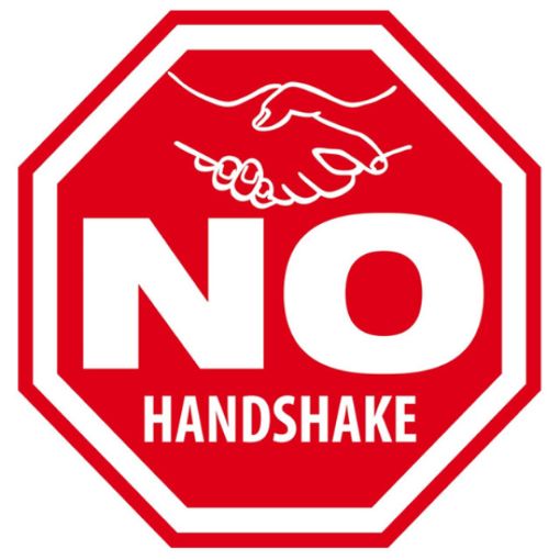 Bild von NO HANDSHAKE, ca. 100x100 mm