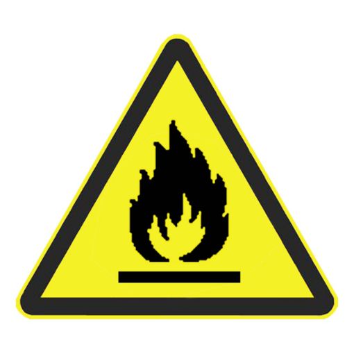 Bild von Warnzeichen Warnung vor feuergefährlichen Stoffen
