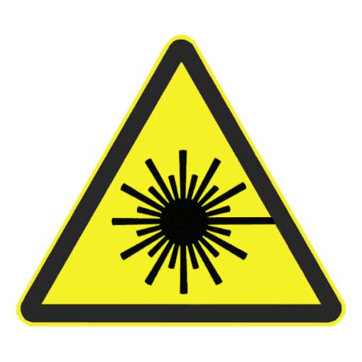 Bild von Warnzeichen Warnung vor Laserstrahl