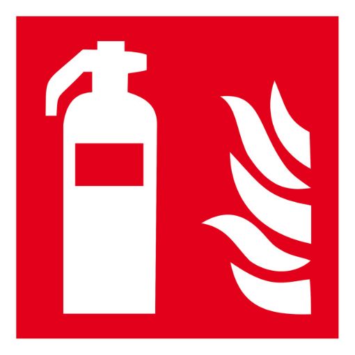 Bild von Brandschutzzeichen Feuerlöscher, DIN EN ISO 7010:2012-10, ASR 1.3 2012 Kunststof