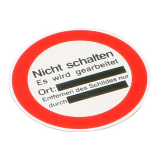 Bild von Warnschild Ø 200 mm