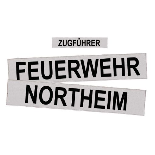 Bild von Satz Reflexschilder, silber