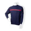 Bild von Sweatshirt, navyblau mit rotem Streifen