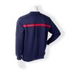 Bild von Sweatshirt, navyblau mit rotem Streifen