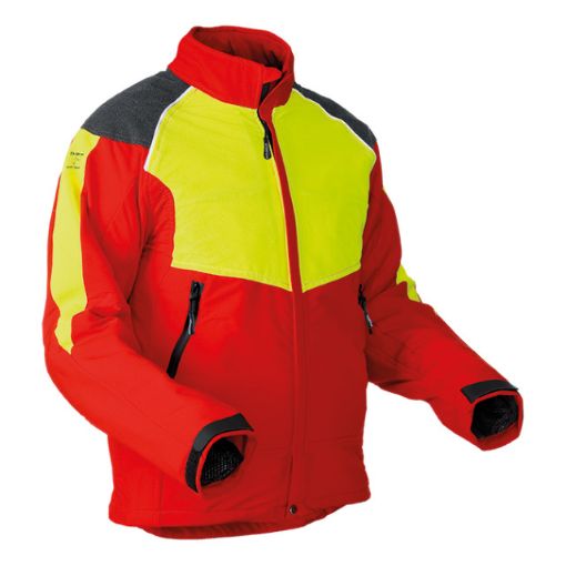 Bild von Schnittschutzjacke StretchAIR®, rot/gelb