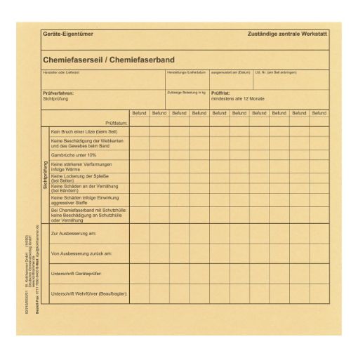 Bild von Chemiefaserseil/-band, chamois