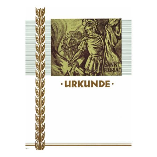 Bild von Urkunde, Größe 240x320 mm