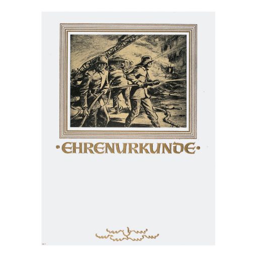 Bild von Ehrenurkunde, Größe 240x320 mm