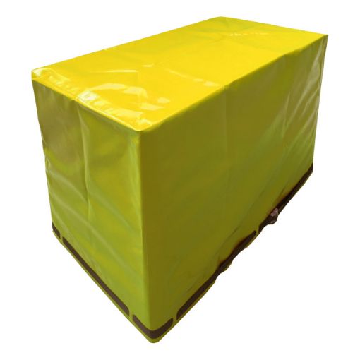 Bild von Abdeckplane, gelb, für Stromerzeuger im 5er DIN-Rahmen