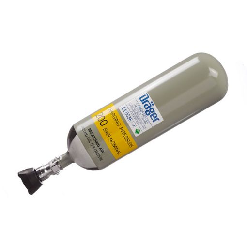 Bild von Druckluftflasche 6 l/300 bar, Stahl, Abströmsicherung, RFID