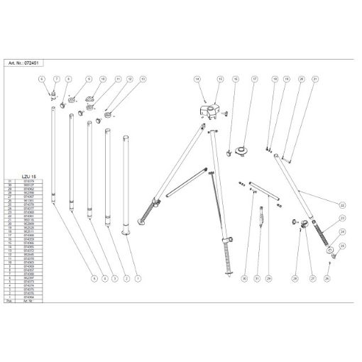 Bild von Stativ LZU 15: Stellring 1