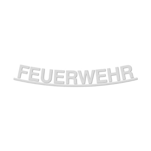 Bild von Schriftzug FEUERWEHR H10, silber, lose