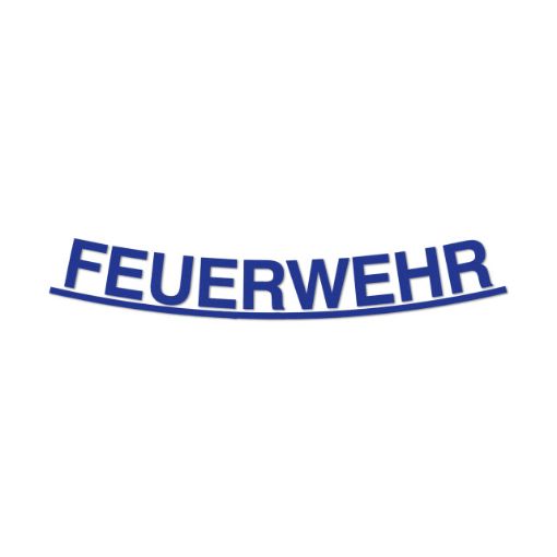 Bild von Schriftzug FEUERWEHR H10, blau, lose