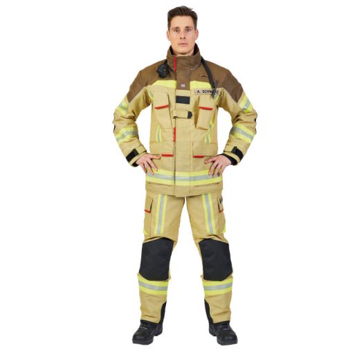 Bild von Einsatzjacke FIRE FLEX, Y55 mit PBI®, gold/cognac