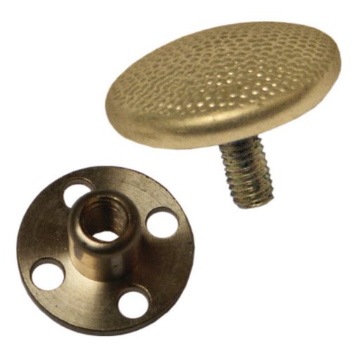 Bild von Schraubknopf Ø 16 mm, goldfarbig
