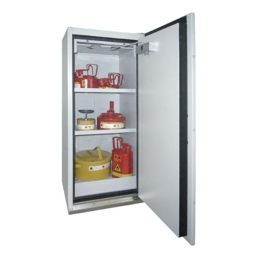 Bild von Gefahrstoffschrank, Typ 90/600-1300, Tür aus Stahlblech, grau