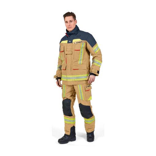 Bild von Einsatzjacke FIRE FLEX, Nomex® XTR, gold/schwarzblau