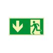 Bild von Rettungszeichen Rettungsweg geradeaus, 300x150 mm
