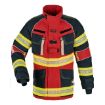 Bild von Überjacke X-Pro Dynamic, rot/dunkelblau, Druck FEUERWEHR silber