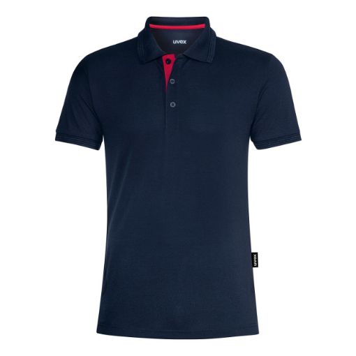 Bild von UVEX Herren Poloshirt, navy/rot