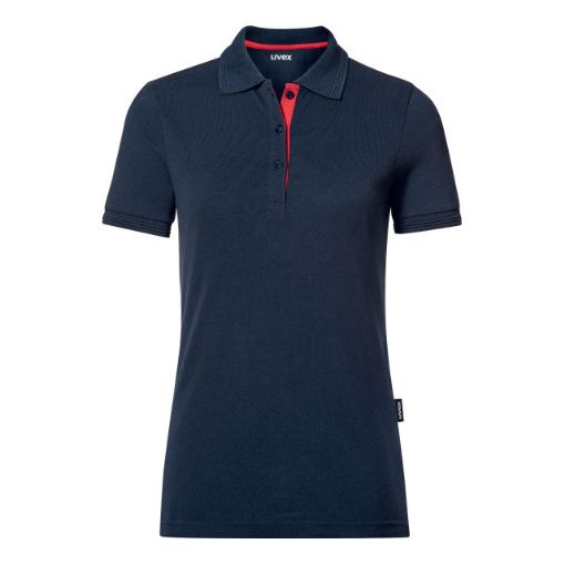 Bild von UVEX Damen Poloshirt, navy/rot