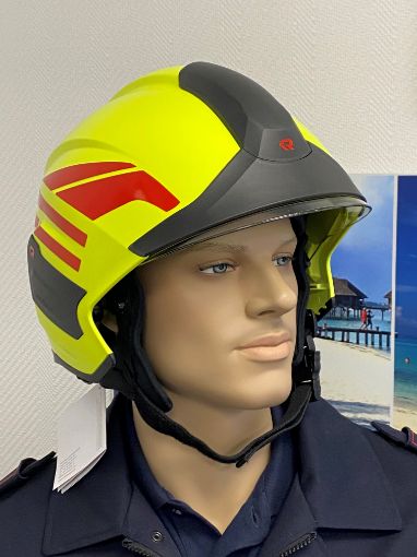 Bild von Helm HEROS-titan, tagesleuchtgelb nachleuchtend, 2 x rot lang + rot