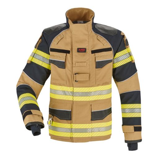 Bild von Einsatzjacke THL X-pro Solution, dunkelblau/leuchtgelb, Rückenschild silber