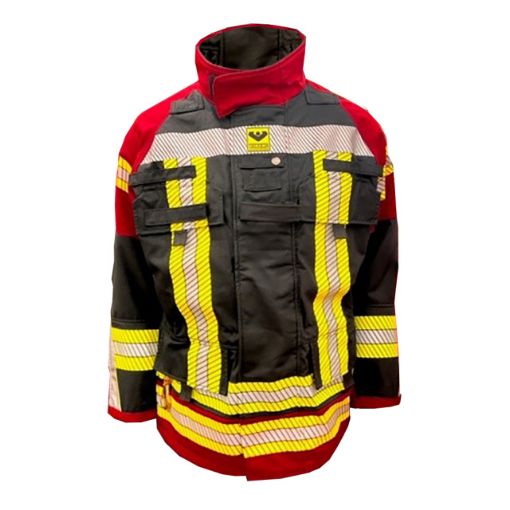 Bild von Einsatzjacke TH ASSISTANCE, Modell 001D, schwarzblau/rot