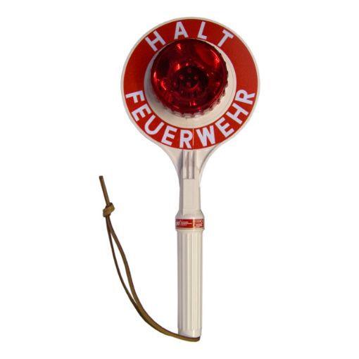 Bild von Anhaltestab LED FEUERWEHR rot/grün, beidseitig beleuchtet, kurz