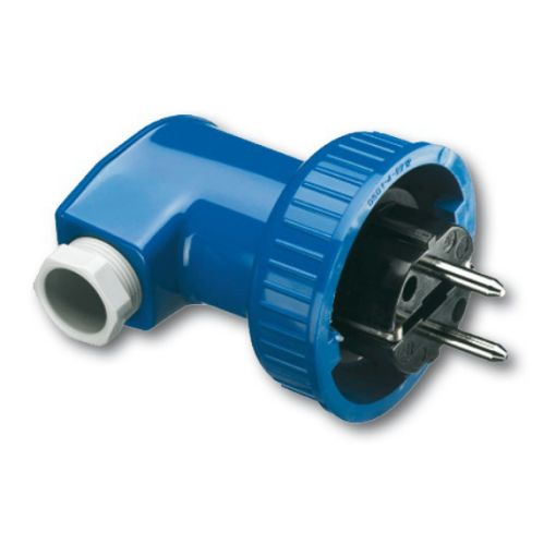 Bild von Schutzkontakt-Winkelstecker ELSPRO 2P+E, 230 V/16 A