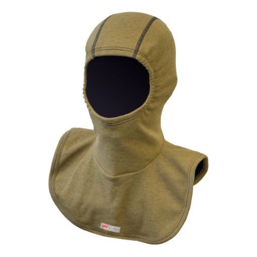 Bild von Feuerschutzhaube PBI® mit Schulterteil, beige, RFID, individualisiert