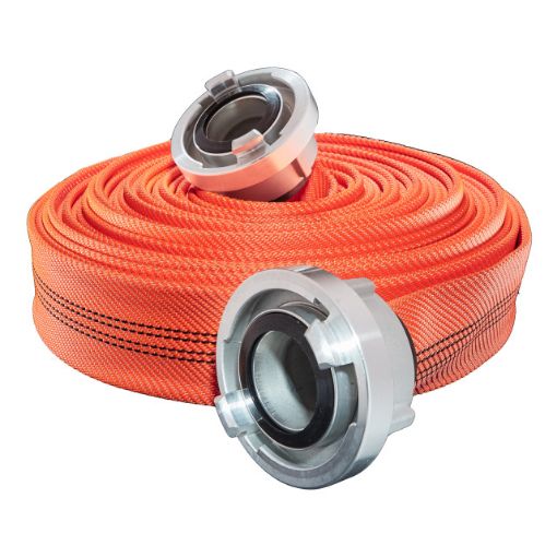 Bild von Druckschlauch TITAN COMBAT, orange, B 75, 35m, zusätzl. Verriegelung, Easy-Fix