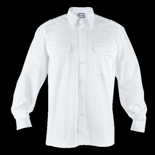 Bild von Hemd extra langer Arm weiß Nds. FwVO 2025, mit Schulterklappen