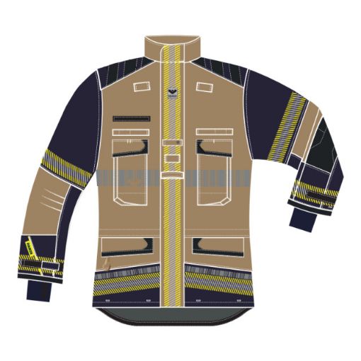 Bild von Einsatzjacke IGNIS 469 CHALLENGER Modell 005, gold/schwarzblau