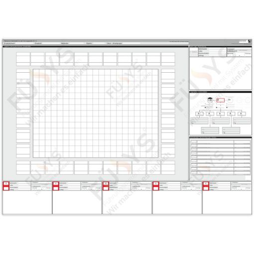 Bild von Taktische Arbeitsfolie A1, magnetisch, nach Vorgabe IDF