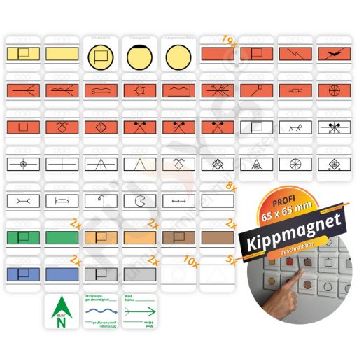 Bild von Magnetset 100 TZ Brandschutz Standard Einsatzleitung STAB