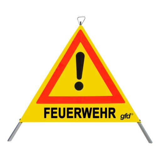 Bild von Faltsignal  gelb 900 mm FEUERWEHR, ÖLUNFALL, UNFALL