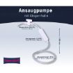 Bild von Ansaugpumpe mit Absperrhahn, Länge 1450 mm
